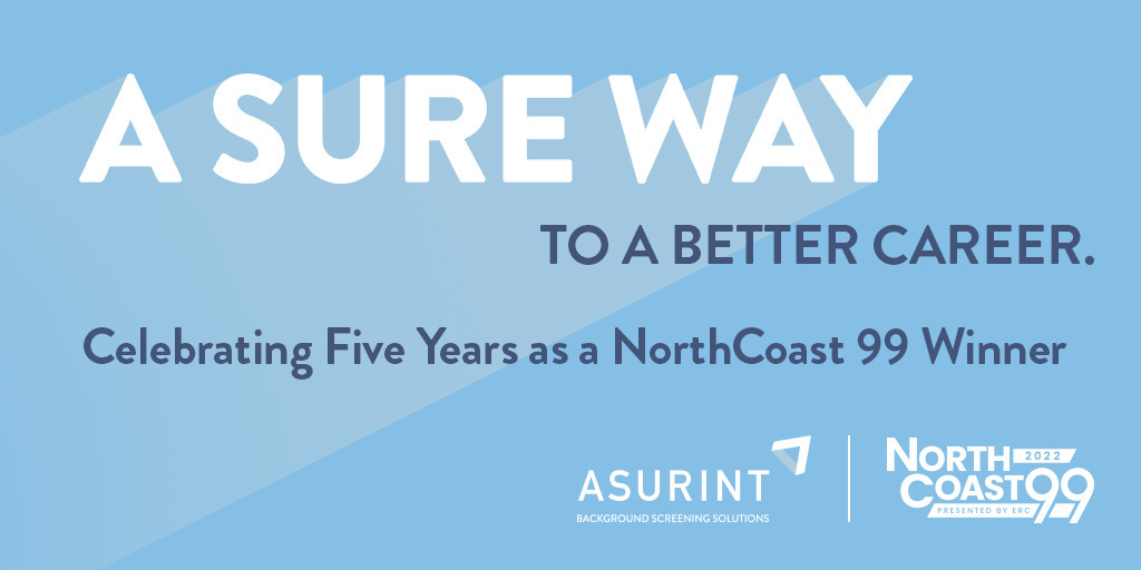 Asurint Is a 2022 NorthCoast 99 Award Winner for 5th Year